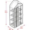 imageMiracleGro 23quot x 17quot x 57quot AllSeason 4Tier Mini Grow House Outdoor or Backyard Easy Assembly Portable Greenhouse Translucent