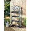 imageMiracleGro 23quot x 17quot x 57quot AllSeason 4Tier Mini Grow House Outdoor or Backyard Easy Assembly Portable Greenhouse Translucent