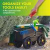 imageMiracleGro 4in1 Garden Stool  MultiUse Garden Scooter with Seat  Rolling Cart with Storage Bin Padded Kneeler and Tool storage  Accessible Gardening for All Ages  FREE Scotts Gardening Gloves