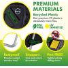 imageMiracleGro Dual Chamber Compost Tumbler  EasyTurn HeavyDuty Outdoor Bin Composter with 2 Sliding Doors 2x185 Gal70L