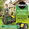 imageMiracleGro Large Dual Chamber Compost Tumbler  EasyTurn FastWorking System  AllSeason HeavyDuty High Volume Composter with 2 Sliding Doors  2  277gallon 105 Liter