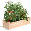 imageGreenes Fence MiracleGRO Cedar Raised Garden Bed 16quot x 48quot x 55quot  Made in USA with North American Cedar16 W x 48 L x 11 H