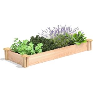 imageGreenes Fence MiracleGRO Cedar Raised Garden Bed 16quot x 48quot x 55quot  Made in USA with North American Cedar16 W x 48 L x 55 H