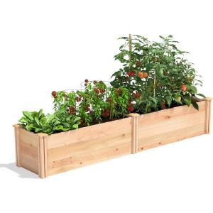 imageGreenes Fence MiracleGRO Cedar Raised Garden Bed 16quot x 48quot x 55quot  Made in USA with North American Cedar16 W x 96 L x 165 H