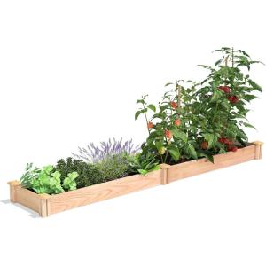 imageGreenes Fence MiracleGRO Cedar Raised Garden Bed 16quot x 48quot x 55quot  Made in USA with North American Cedar16 W x 96 L x 55 H