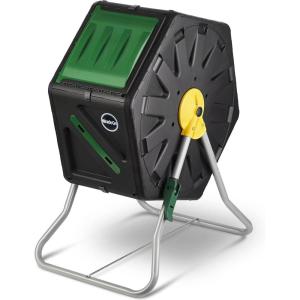 imageMiracleGro Compost Tumbler Single Chamber  EasyTurn Composter Tumbler Outdoor for Fast Composting  HeavyDuty Composting Bin with 1 Sliding Door 185 Gallon  70 Liter185 gallons