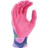 imageMiracle Gro Womens Nitrile Coated Grip Floral Pattern Gardening Work Gloves