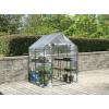 imageMiracleGro 48quot x 48quot x 65quot AllSeason Small Walkin Greenhouse with 8 Wire Shelves for Outdoors EasyAccess and Durable Translucent