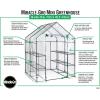 imageMiracleGro 48quot x 48quot x 65quot AllSeason Small Walkin Greenhouse with 8 Wire Shelves for Outdoors EasyAccess and Durable Translucent