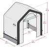 imageMiracleGro 6 x 4 x 6 AllSeason IndoorOutdoor Backyard Garden Greenhouse and Compact Waterproof Plant Shelter Translucent6 x 4 x 6