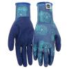 imageMiracleGro MG37161WSM Crinkle Latex Gloves  SmallMedium Womens Latex Coated Nylon Shell Gloves with Crinkle Textured Palm Grip