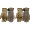 imageMiracleGro MG86006 Aqua Armor Cow Grain Palm Gloves1 Count Pack of 2