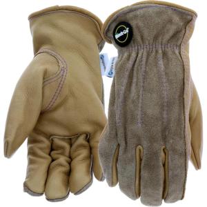 imageMiracleGro MG86006 Aqua Armor Cow Grain Palm Gloves1 Count Pack of 1