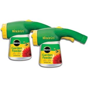 imageMiracleGro Garden Feeder with Water Soluble All Purpose Plant Food Hoseend Feeder for Outdoor Plants 1 lb2 Pack