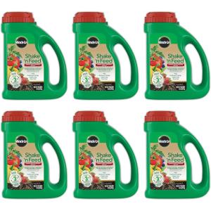 imageMiracleGro Shake N Feed Tomato Fruit ampamp Vegetable Plant Food Plant Fertilizer 45 lbs 6Pack