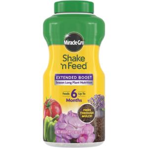 imageMiracleGro Shake n Feed Extended Boost Fertilizer for Plants Feeds Up to 6 Months 3 lbs