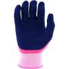 imageMiracle Gro Womens Double Dipped Sandy Foam Latex Gardening Work Gloves Water Resistant Excellent Grip PinkPurple Medium