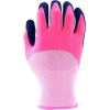 imageMiracle Gro Womens Double Dipped Sandy Foam Latex Gardening Work Gloves Water Resistant Excellent Grip PinkPurple Medium