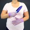 imageMiracleGro Womens Printed Jersey Dotted Palm Garden Work Gloves