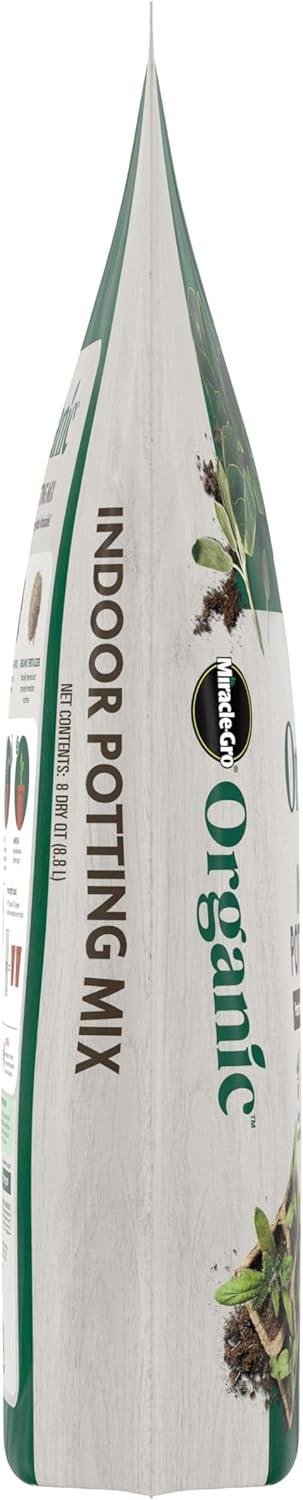 imageMiracleGro Organic Indoor Potting Mix Protects Against Over and Under Watering for Indoor Container Plants Houseplants and Starter Plants OMRI Listed 16 qt 2Pack8QT 2Pack