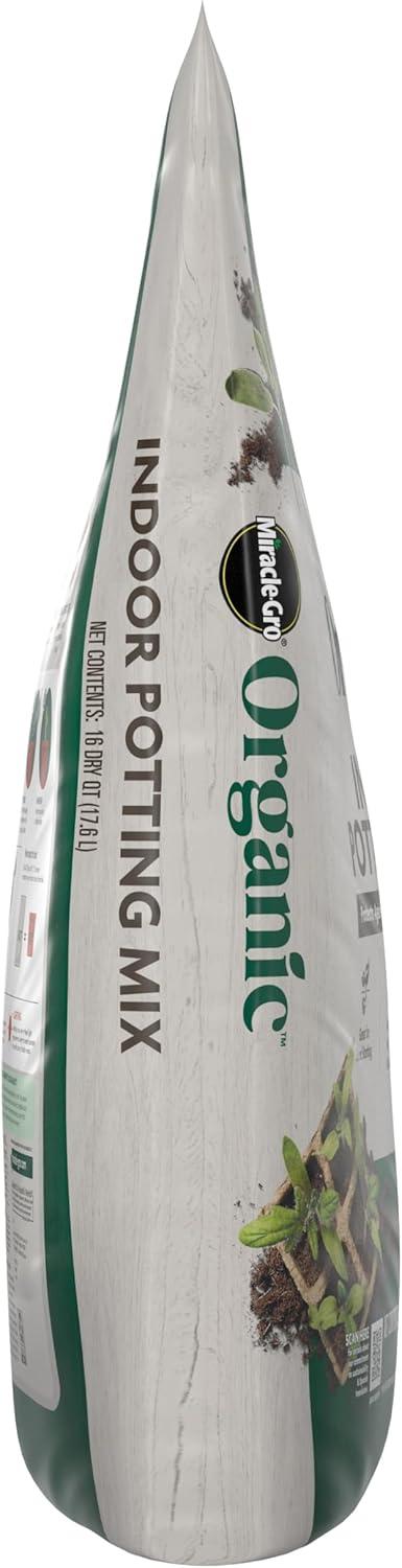 imageMiracleGro Organic Indoor Potting Mix Protects Against Over and Under Watering for Indoor Container Plants Houseplants and Starter Plants OMRI Listed 16 qt 2Pack16QT 2Pack
