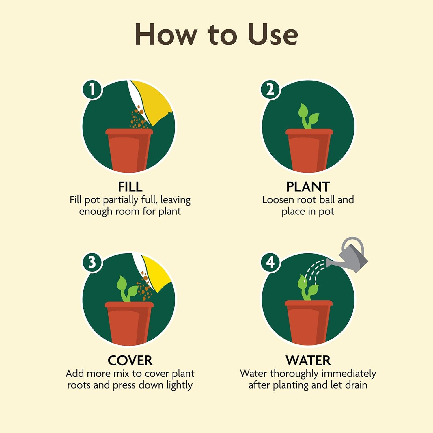 imageMiracleGro Organic Outdoor Potting Mix for Outdoor Container Plants Contains QuickRelease Natural Fertilizer OMRI Listed 16 qt 2Pack