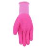 imageMiracleGro MG30852WML Crinkle Latex Gloves  MediumLarge 34 Latex Dipped Nylon Knit Shell Gloves with Textured Crinkle GripMedium