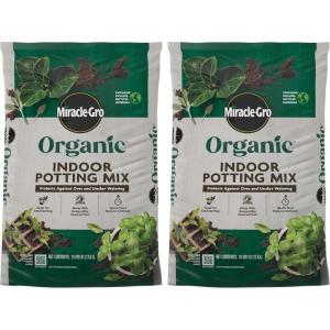 imageMiracleGro Organic Indoor Potting Mix Protects Against Over and Under Watering for Indoor Container Plants Houseplants and Starter Plants OMRI Listed 16 qt 2Pack16QT 2Pack