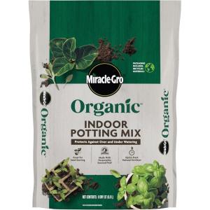 imageMiracleGro Organic Indoor Potting Mix Protects Against Over and Under Watering for Indoor Container Plants Houseplants and Starter Plants OMRI Listed 16 qt 2Pack8QT