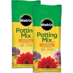 imageMiracleGro Potting Mix Bulk Pallet for Container Plants Flowers Vegetables Shrubs Annuals Perennials 1 cu ft Bags Pallet of 802 CF