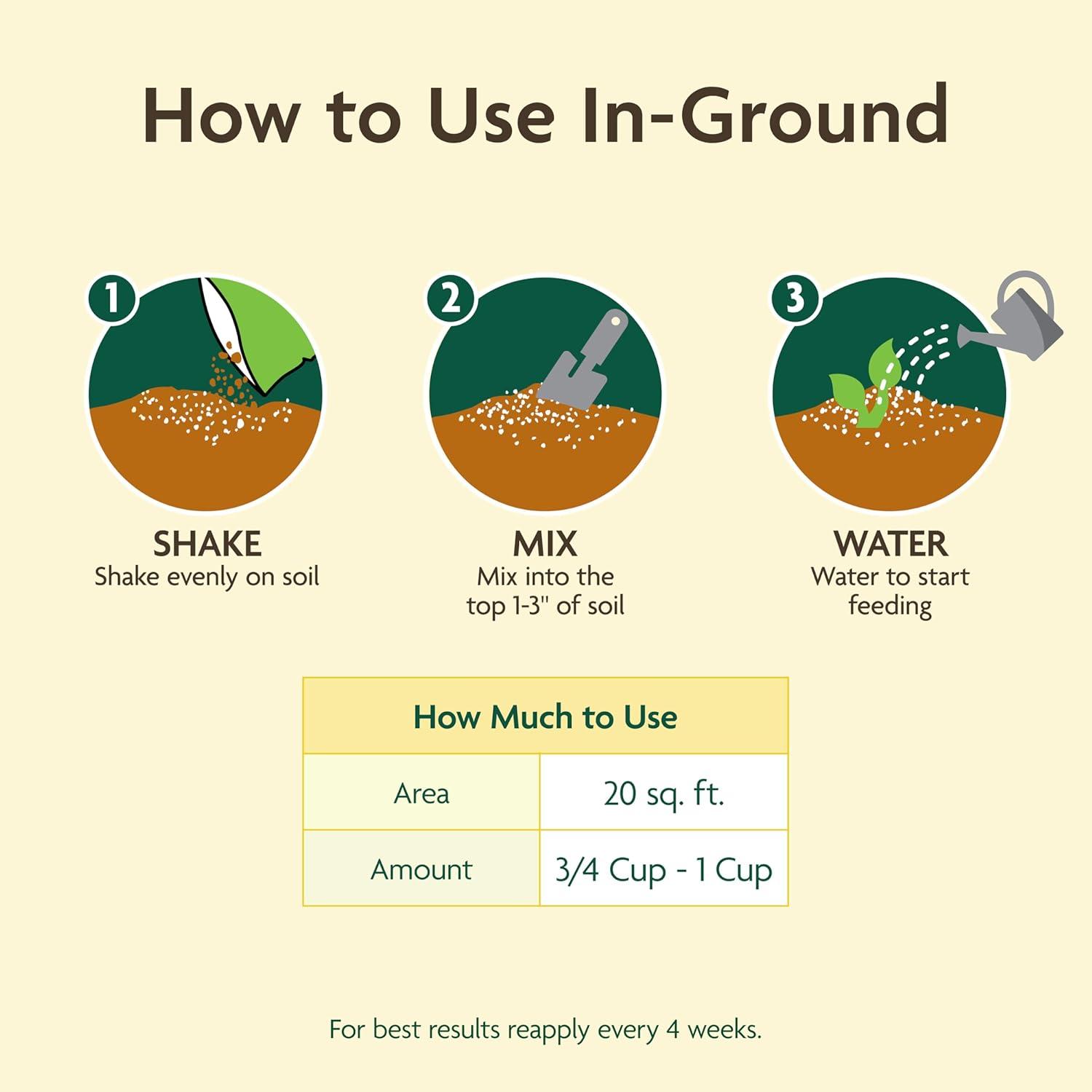 imageMiracleGro Organic All Purpose Plant Food for Outdoor Container and InGround Plants Feeds for up to 3 Months OMRI Listed 3 lb 2Pack