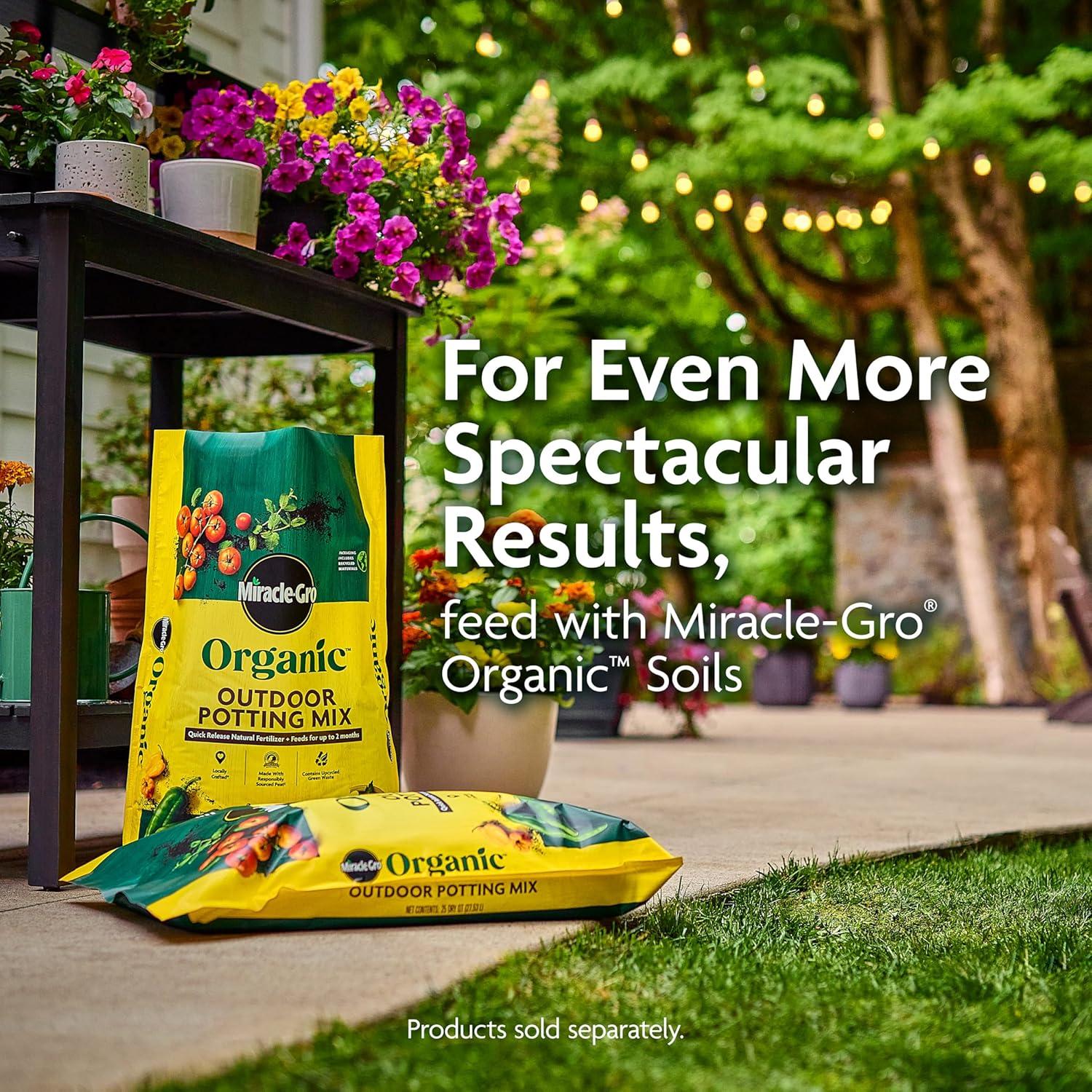 imageMiracleGro Organic Plant Food Made from Plants for All Plants Use with Indoor or Outdoor Container Plants and InGround Gardens OMRI Listed 32 oz