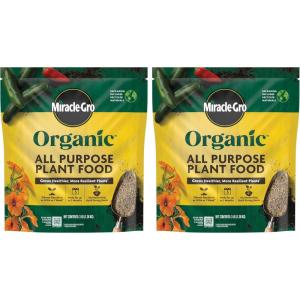 imageMiracleGro Organic All Purpose Plant Food for Outdoor Container and InGround Plants Feeds for up to 3 Months OMRI Listed 3 lb 2Pack