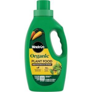 imageMiracleGro Organic Plant Food Made from Plants for All Plants Use with Indoor or Outdoor Container Plants and InGround Gardens OMRI Listed 32 oz
