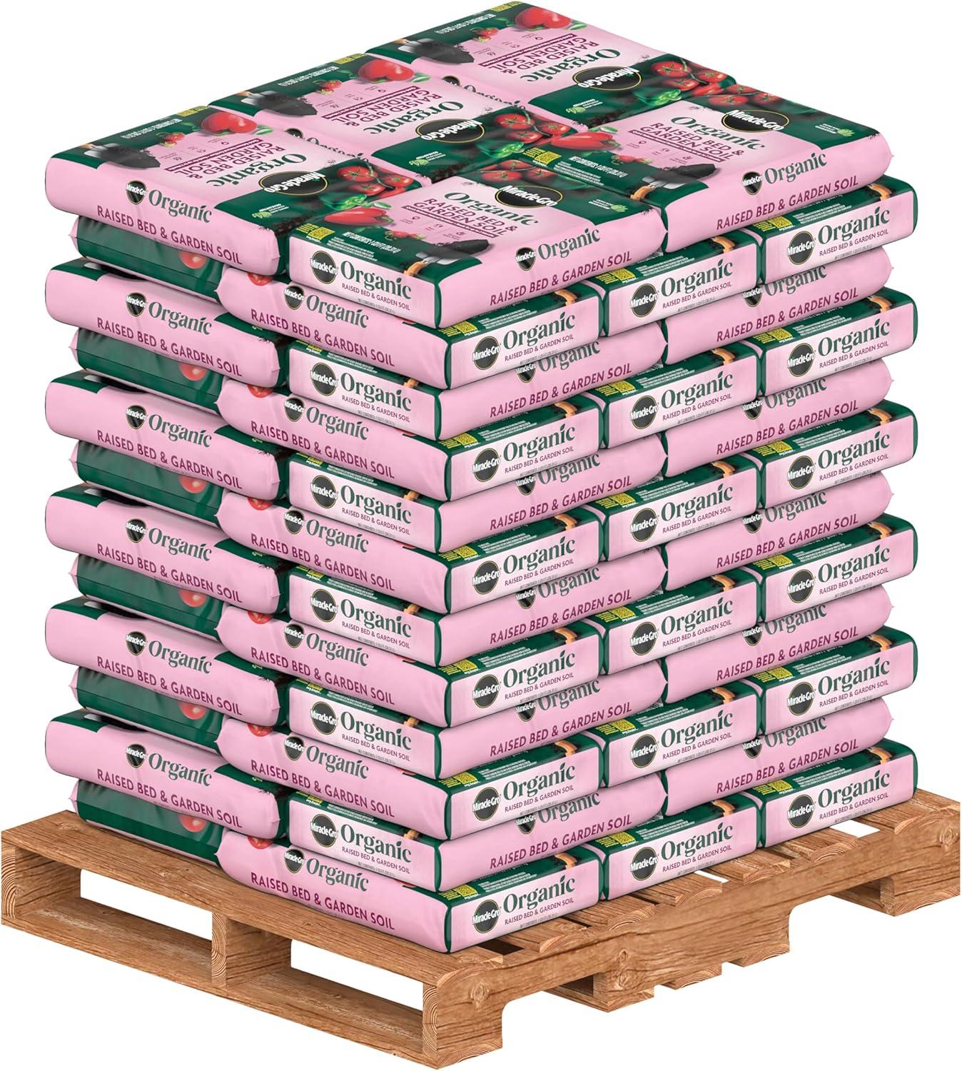 imageMiracleGro Organic Raised Bed and Garden Soil with Quick Release Natural Fertilizer Peat Free OMRI Listed 1 cu ft
