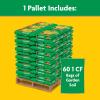 imageMiracleGro Garden Soil All Purpose Bulk Pallet for InGround Use Feeds up to 3 Months Amends Vegetable Flower and Plant Beds 1 cu ft Bags Pallet of 60