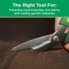 imageMiracleGro 8 in AllPurpose Steel Garden Utility Shears with Serrated Blades  Comfort Grip Yard and Garden Scissors for Pruning Plants Flowers and HerbsAllPurpose Garden Shears