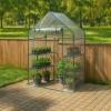 imageMiracleGRO 23quot x 17quot x 57quot 4Tier IndoorOutdoor Mini Greenhouse Plant Tent AllSeason Compact Plant Growth Accelerator with PVC Cover and RollUp Zipper Door Clear48 x 29 x 65  2025 Model