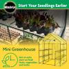 imageMiracleGRO 23quot x 17quot x 57quot 4Tier IndoorOutdoor Mini Greenhouse Plant Tent AllSeason Compact Plant Growth Accelerator with PVC Cover and RollUp Zipper Door Clear48 x 48 x 65  2025 Model