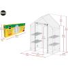imageMiracleGRO 23quot x 17quot x 57quot 4Tier IndoorOutdoor Mini Greenhouse Plant Tent AllSeason Compact Plant Growth Accelerator with PVC Cover and RollUp Zipper Door Clear48 x 29 x 65  2025 Model