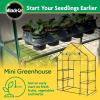imageMiracleGRO 23quot x 17quot x 57quot 4Tier IndoorOutdoor Mini Greenhouse Plant Tent AllSeason Compact Plant Growth Accelerator with PVC Cover and RollUp Zipper Door Clear48 x 29 x 65  2025 Model