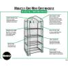 imageMiracleGRO 23quot x 17quot x 57quot 4Tier IndoorOutdoor Mini Greenhouse Plant Tent AllSeason Compact Plant Growth Accelerator with PVC Cover and RollUp Zipper Door Clear23 x 17 x 57