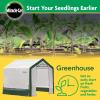 imageMiracleGRO 6 x 6 x 6 Outdoor Mini Walkin Greenhouse Plant Tent AllSeason Small Walkin Plant Growth Accelerator with UVTreated Fabric Cover and Zippered Panels Clear6 x 6 x 6  2025 Model