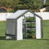 imageMiracleGRO 6 x 6 x 6 Outdoor Mini Walkin Greenhouse Plant Tent AllSeason Small Walkin Plant Growth Accelerator with UVTreated Fabric Cover and Zippered Panels Clear6 x 6 x 6  2025 Model