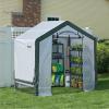 imageMiracleGRO 6 x 6 x 6 Outdoor Mini Walkin Greenhouse Plant Tent AllSeason Small Walkin Plant Growth Accelerator with UVTreated Fabric Cover and Zippered Panels Clear6 x 4 x 6  2025 Model