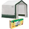 imageMiracleGRO 6 x 6 x 6 Outdoor Mini Walkin Greenhouse Plant Tent AllSeason Small Walkin Plant Growth Accelerator with UVTreated Fabric Cover and Zippered Panels Clear6 x 6 x 6  2025 Model