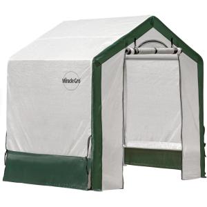 imageMiracleGRO 6 x 6 x 6 Outdoor Mini Walkin Greenhouse Plant Tent AllSeason Small Walkin Plant Growth Accelerator with UVTreated Fabric Cover and Zippered Panels Clear6 x 4 x 6
