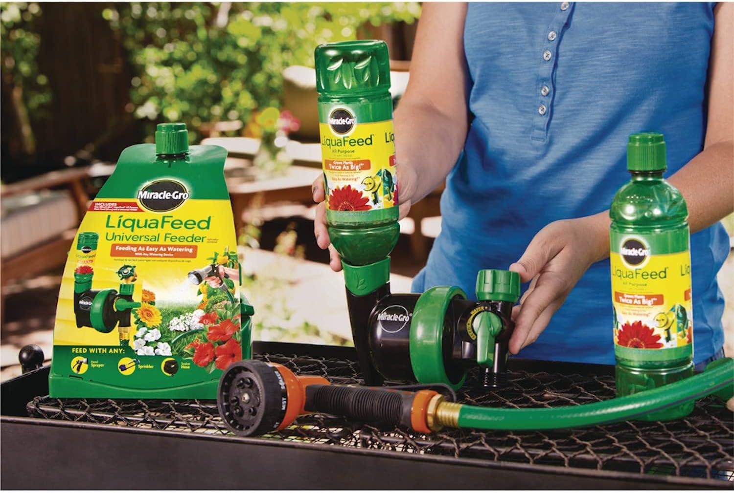 imageMiracleGro LiquaFeed Universal Feeder and MiracleGro LiquaFeed All Purpose Plant Food Value Pack