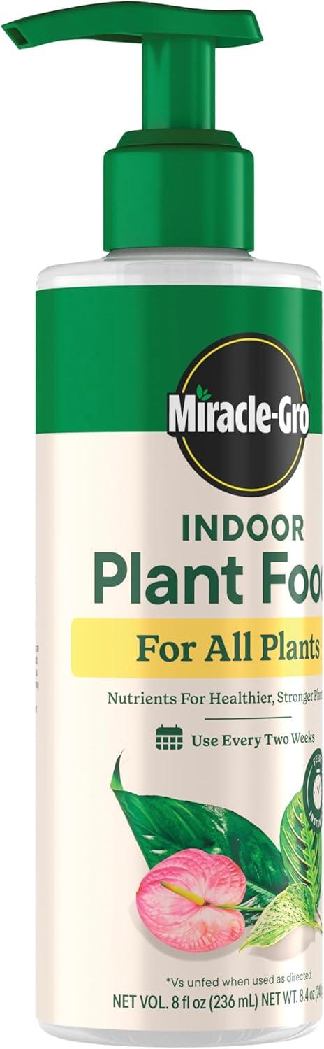 imageMiracleGro Indoor Plant Food for All Plants Liquid Plant Food for Houseplants Flowers Vegetables Herbs and More 8 fl oz 2Pack