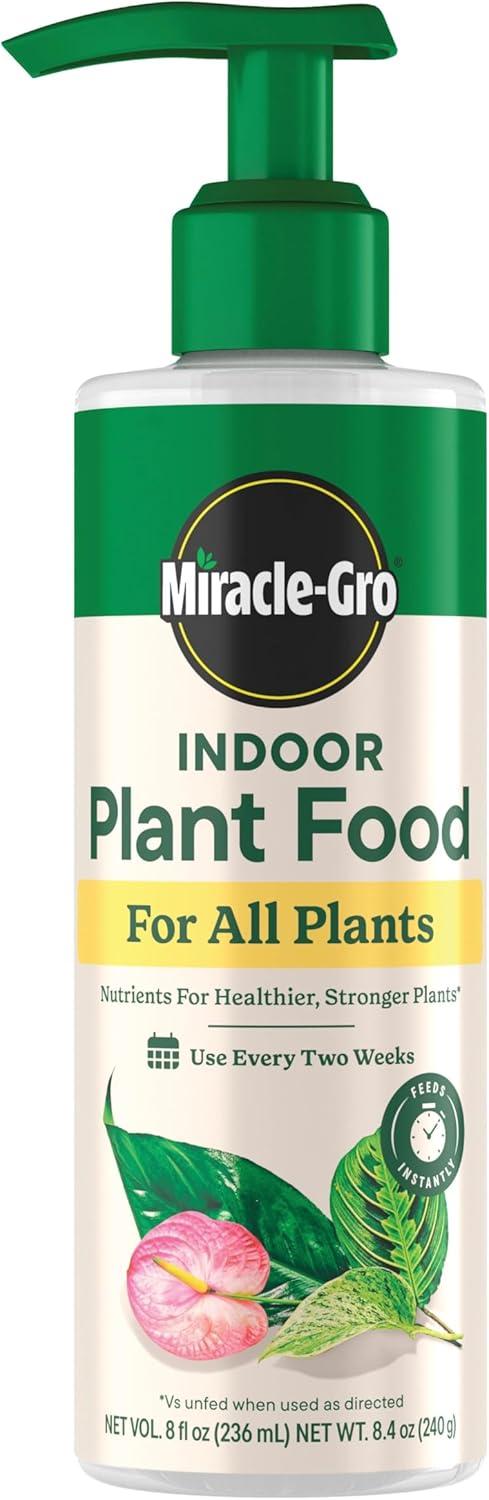 imageMiracleGro Indoor Plant Food for All Plants Liquid Plant Food for Houseplants Flowers Vegetables Herbs and More 8 fl oz 2Pack